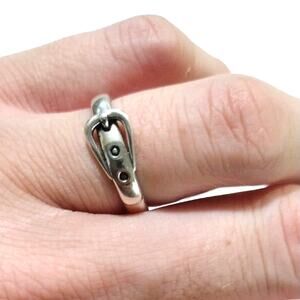 925 Sterling Silver Buckle Ring Belt Halloween Witch Leprechaun Thanksgiving